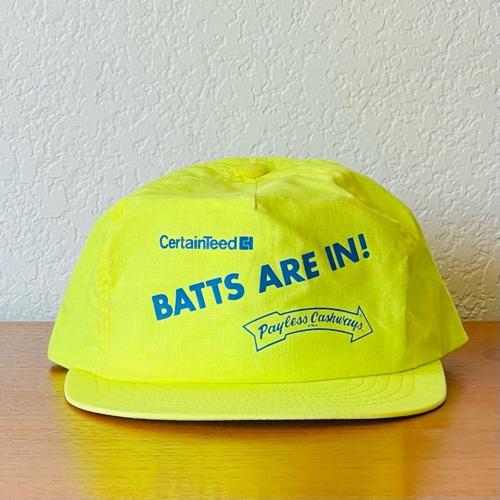 Vintage Neon Yellow Hat